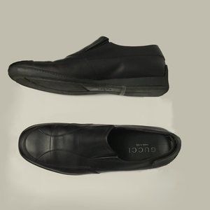 Gucci Black Leather Sneakers